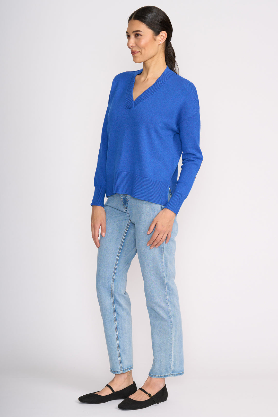 Foil FO8458 Perfect Patch Electric Indigo Jumper at Experience Boutique