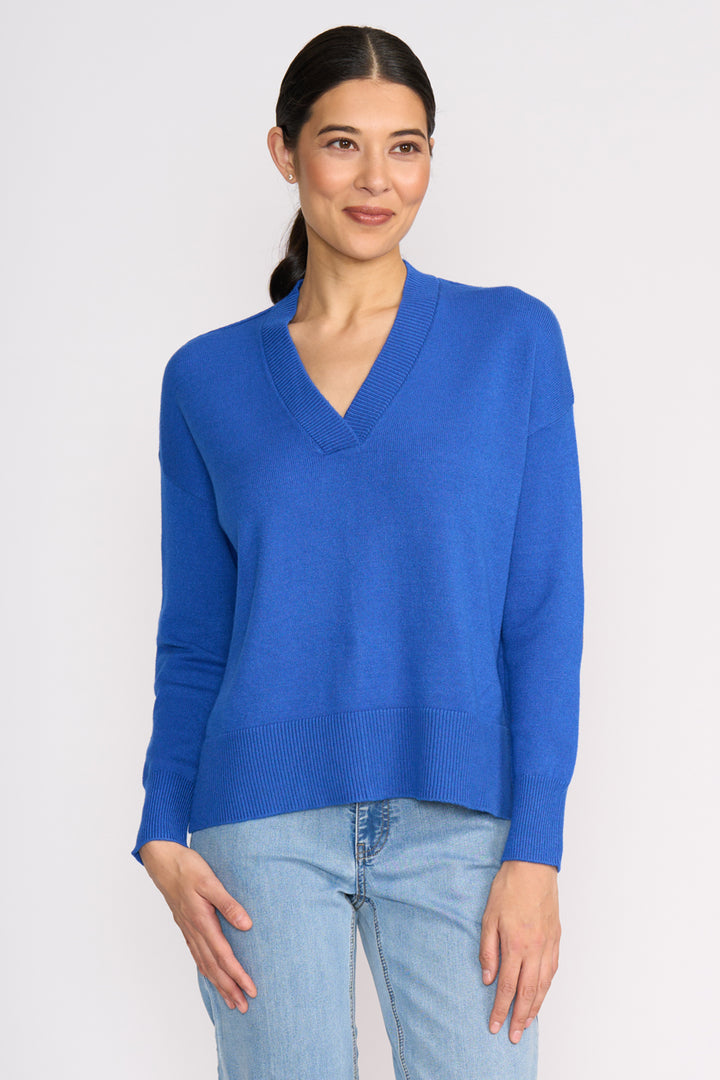 Foil FO8458 Perfect Patch Electric Indigo Jumper at Experience Boutique