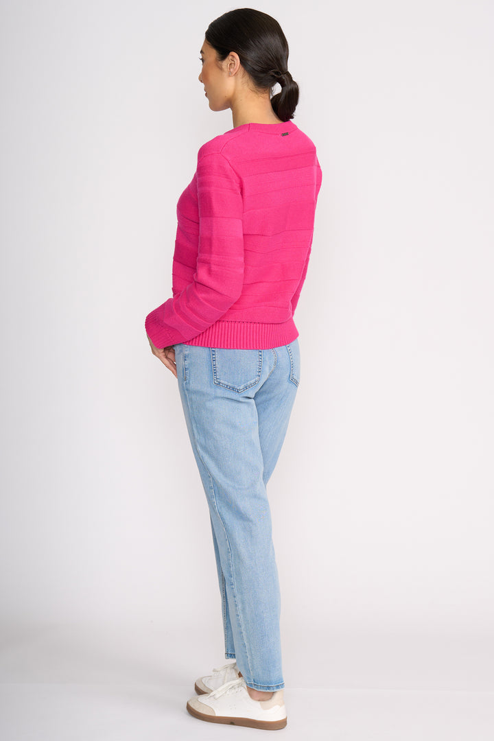 Foil FO8461 Face Value Electric Fuchsia Pink Jumper at Experience Boutique