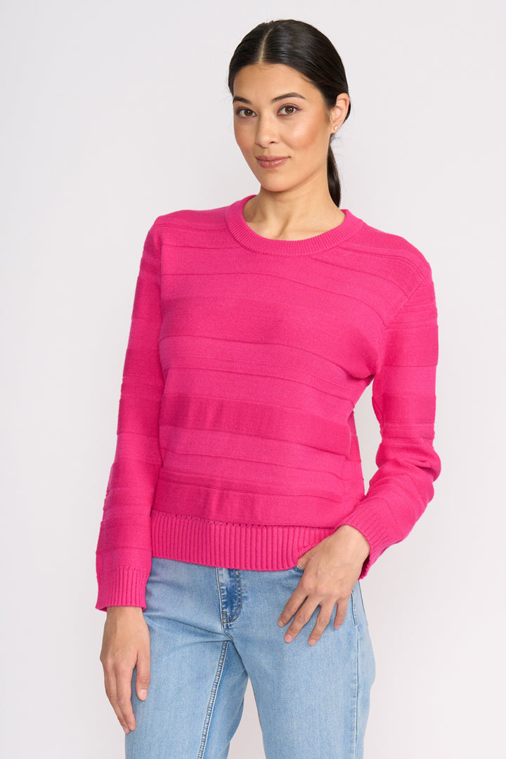 Foil FO8461 Face Value Electric Fuchsia Pink Jumper at Experience Boutique