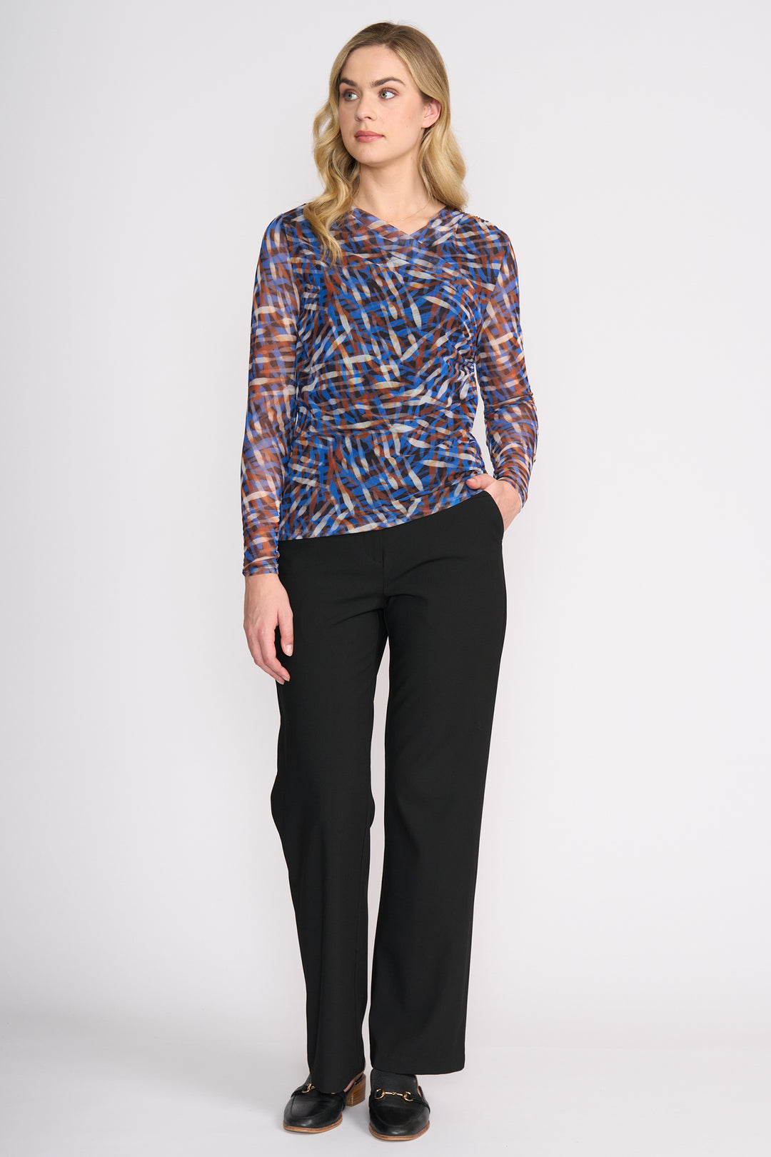 Foil FO8535 Sheer Fun Elemental Wrap Top at Experience Boutique