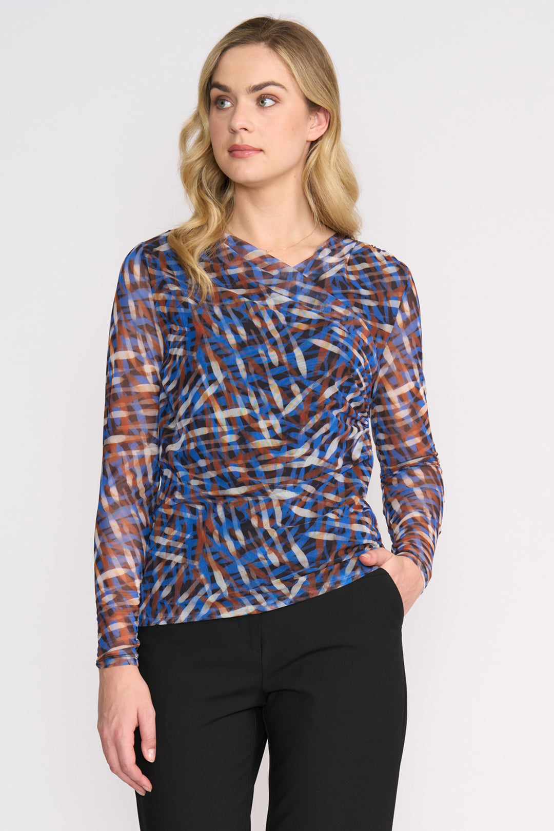Foil FO8535 Sheer Fun Elemental Wrap Top at Experience Boutique