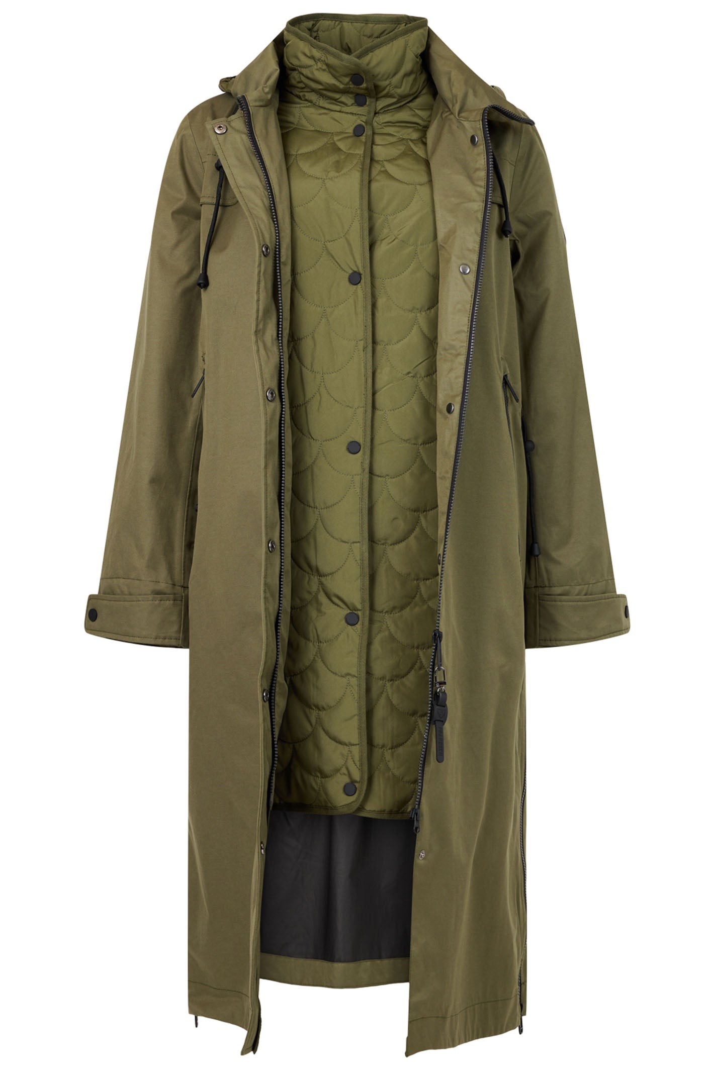Frandsen 960 292 88 Khaki Green 2-In-1 Water Resistant Windproof