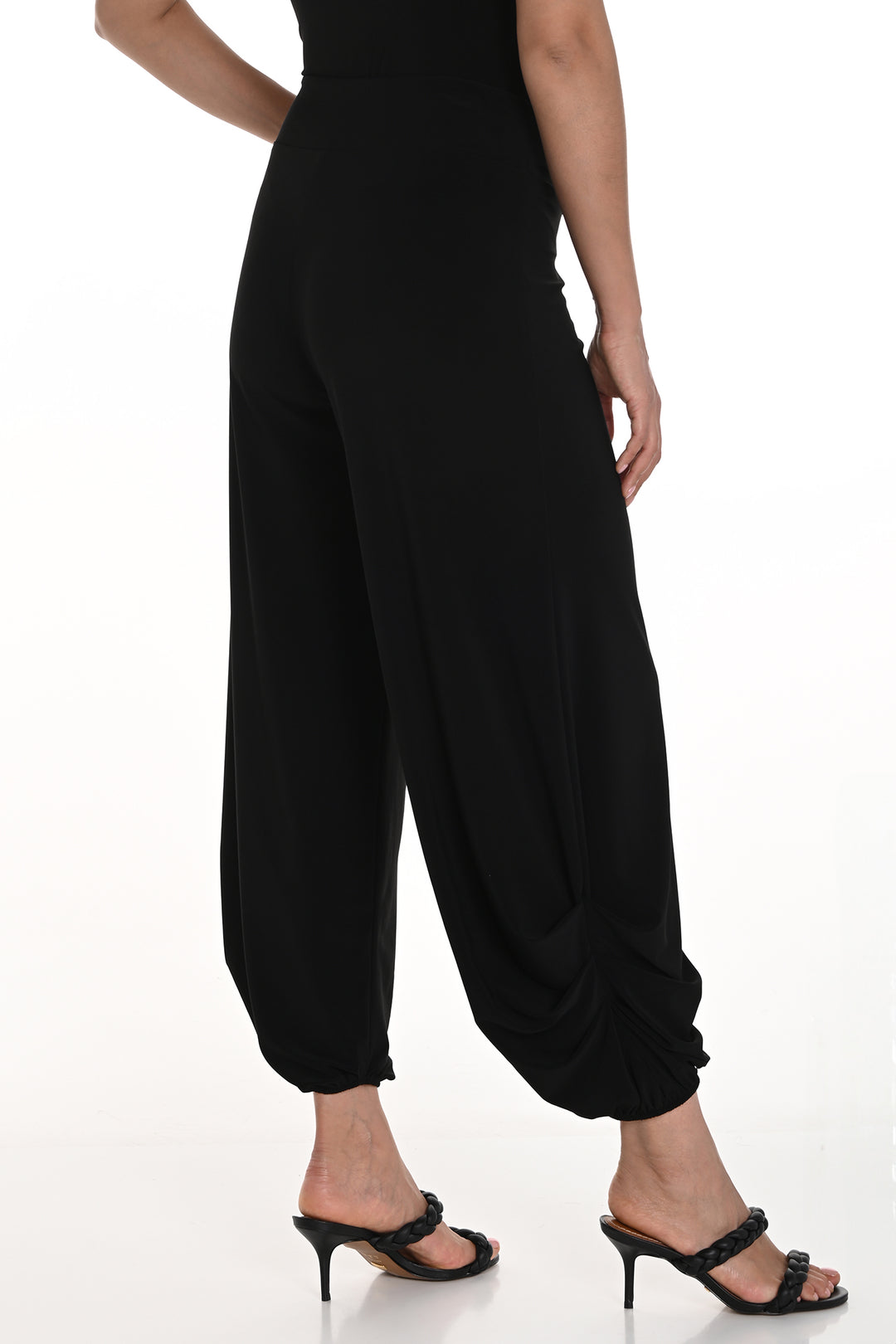 Frank Lyman 256026 Black Jersey Harem Trousers - Experience Boutique