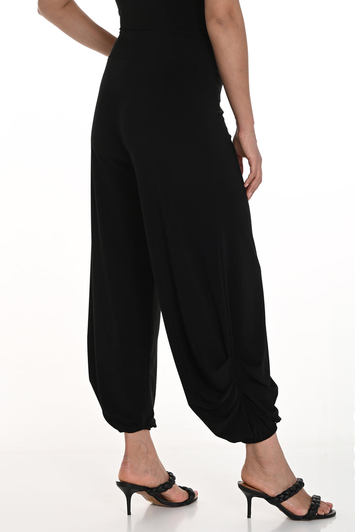 Frank Lyman 256026 Black Jersey Harem Trousers - Experience Boutique