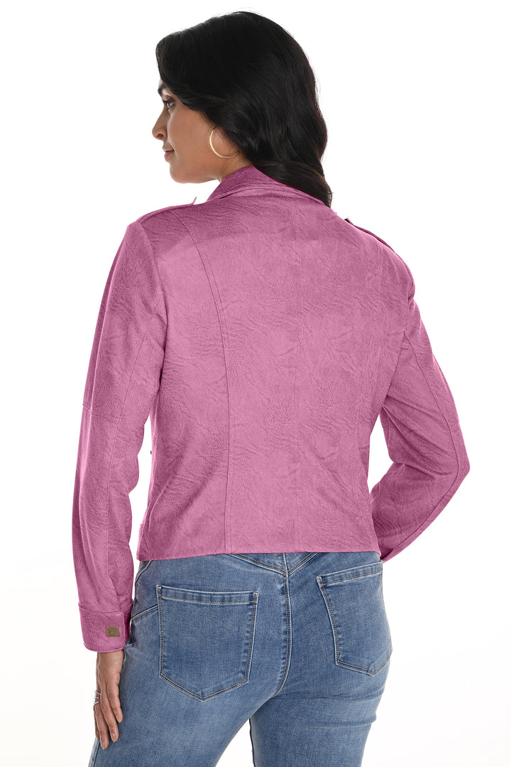 Frank Lyman 256750U Fuchsia Pink Biker Style Jacket - Experience Boutique