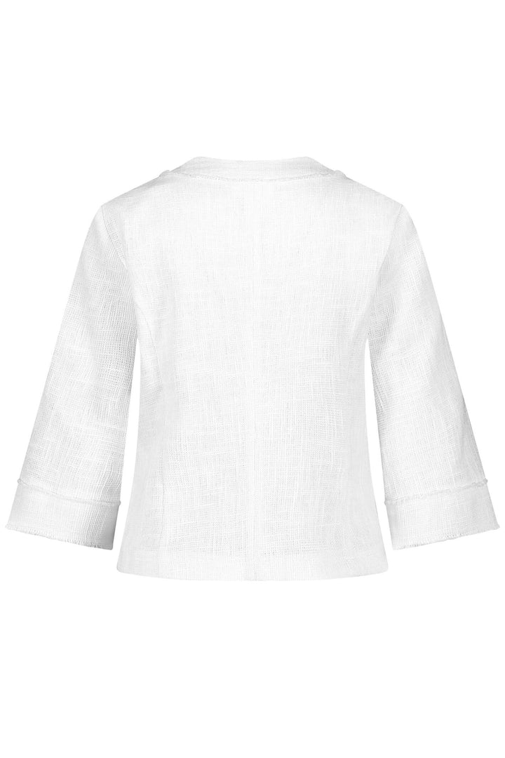Gerry Weber 130040 White Lightweight Woven Jacket - Experience Boutique