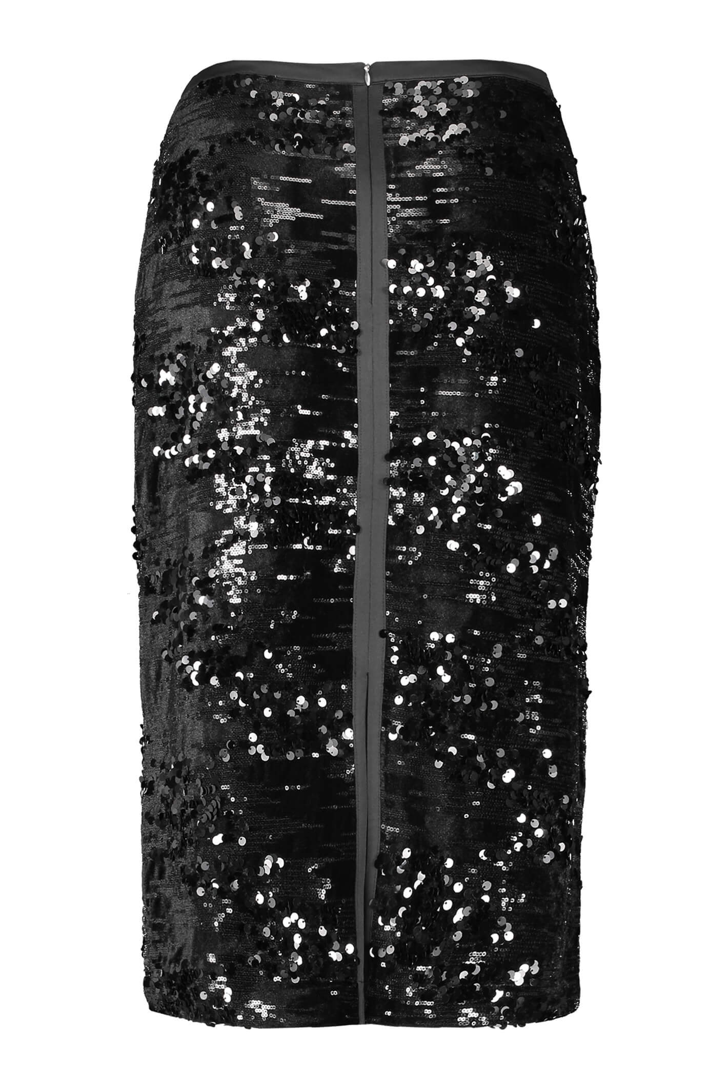 Black sequin pencil skirt uk hotsell