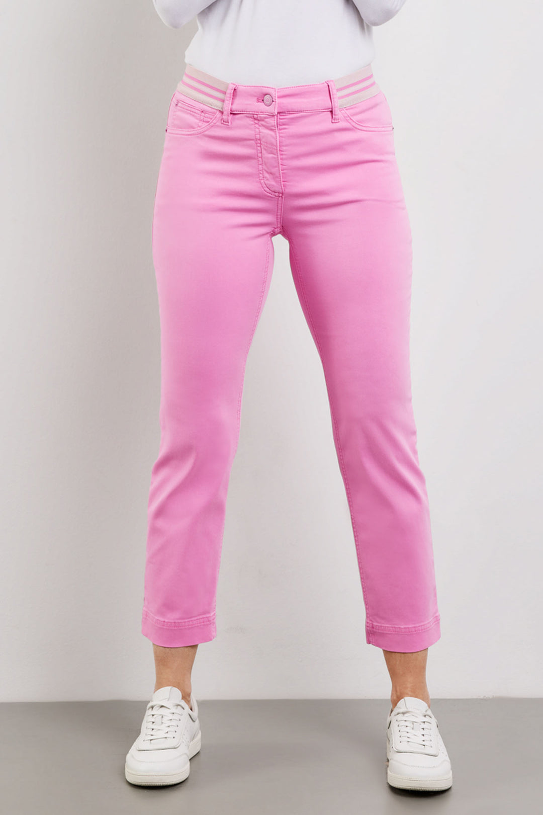 Gerry Weber 222028 Aurora Pink Straight Fit 78th Trousers - Experience Boutique - Experience Boutique