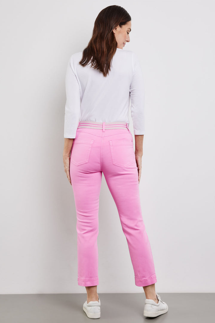 Gerry Weber 222028 Aurora Pink Straight Fit 78th Trousers - Experience Boutique - Experience Boutique