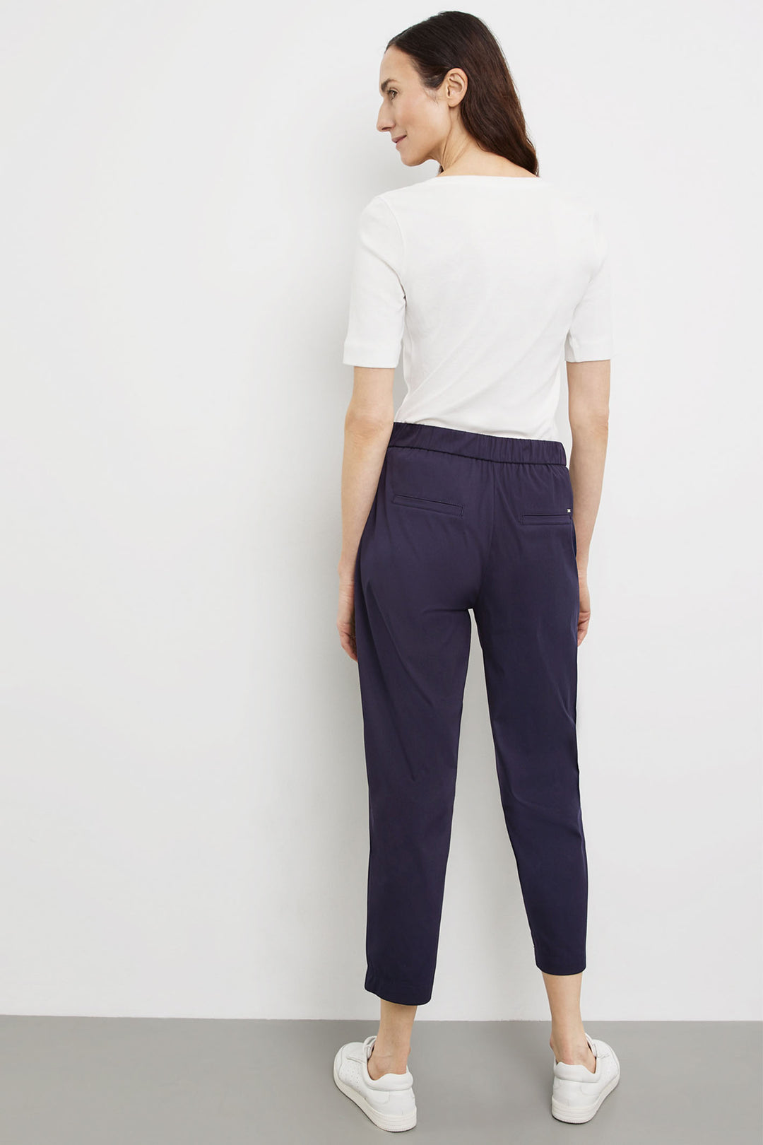 Gerry Weber 222069-66235 80890 Navy Pull-On Trousers - Experience Boutique