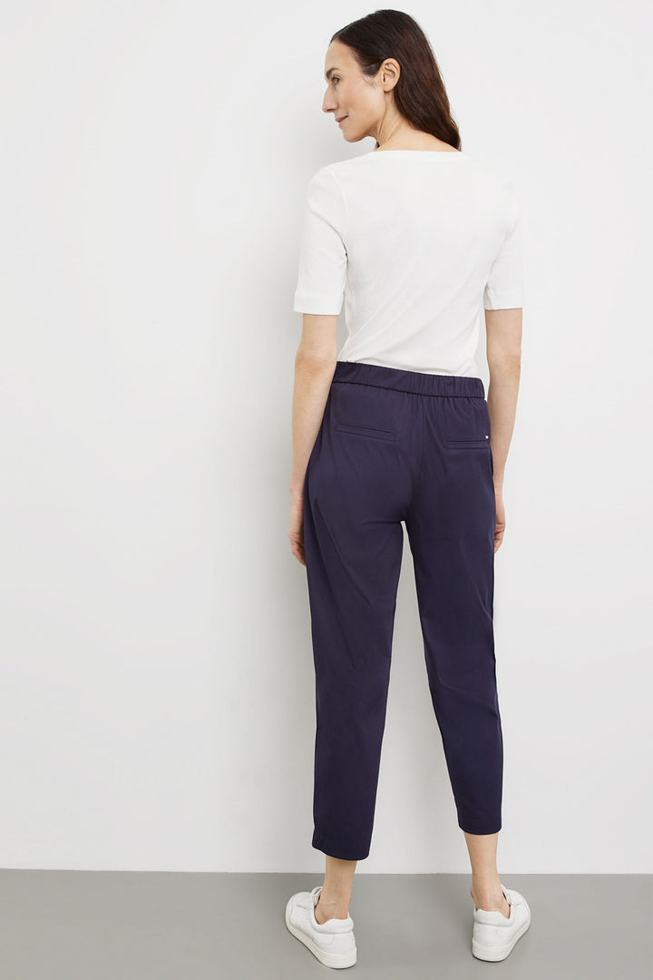 Gerry Weber 222069-66235 80890 Navy Pull-On Trousers - Experience Boutique