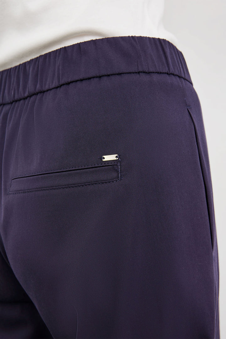 Gerry Weber 222069-66235 80890 Navy Pull-On Trousers - Experience Boutique