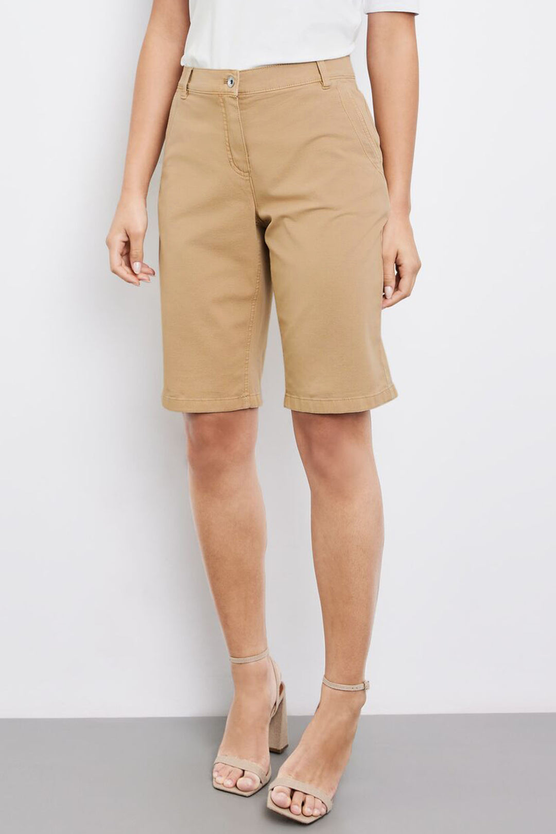 Gerry Weber 222135 Dune Cotton Shorts - Experience Boutique