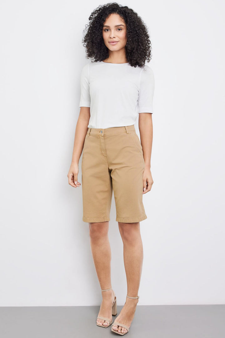 Gerry Weber 222135 Dune Cotton Shorts - Experience Boutique