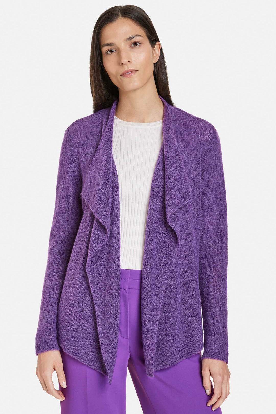 Gerry Weber 230008 Purple Waterfall Jacket - Experience Boutique