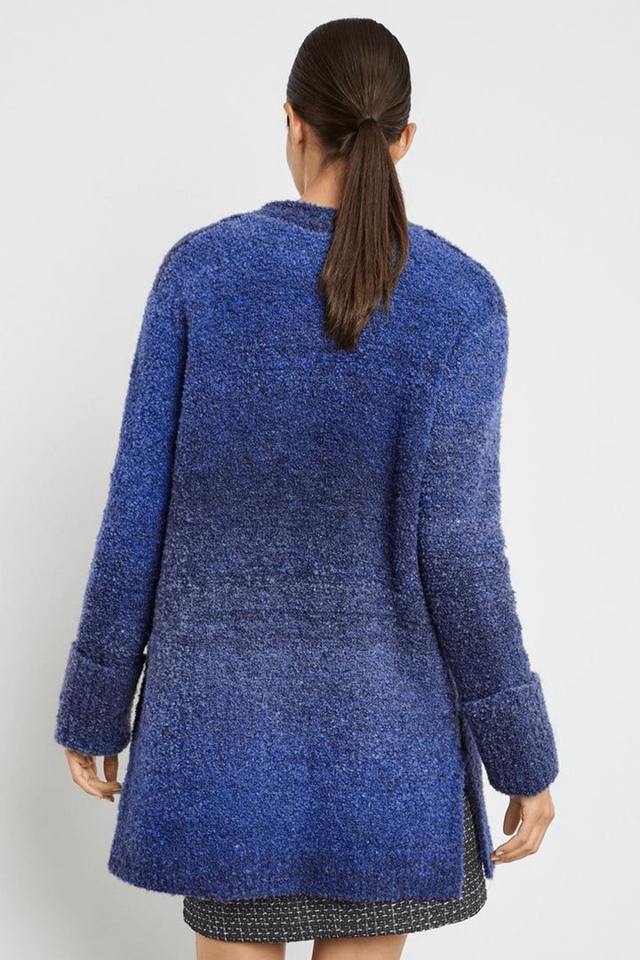 Gerry Weber 230032 Royal Blue Colour Fade Coatigan Cardigan - Experience Boutique