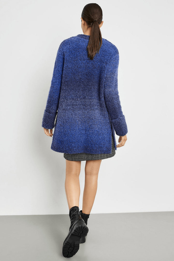 Gerry Weber 230032 Royal Blue Colour Fade Coatigan Cardigan - Experience Boutique