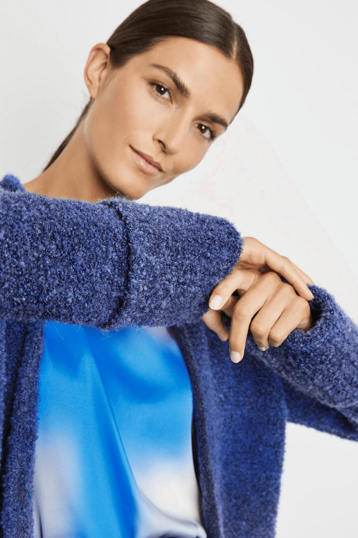 Gerry Weber 230032 Royal Blue Colour Fade Coatigan Cardigan - Experience Boutique
