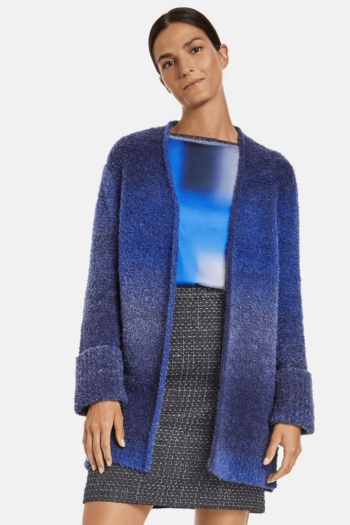 Gerry Weber 230032 Royal Blue Colour Fade Coatigan Cardigan - Experience Boutique