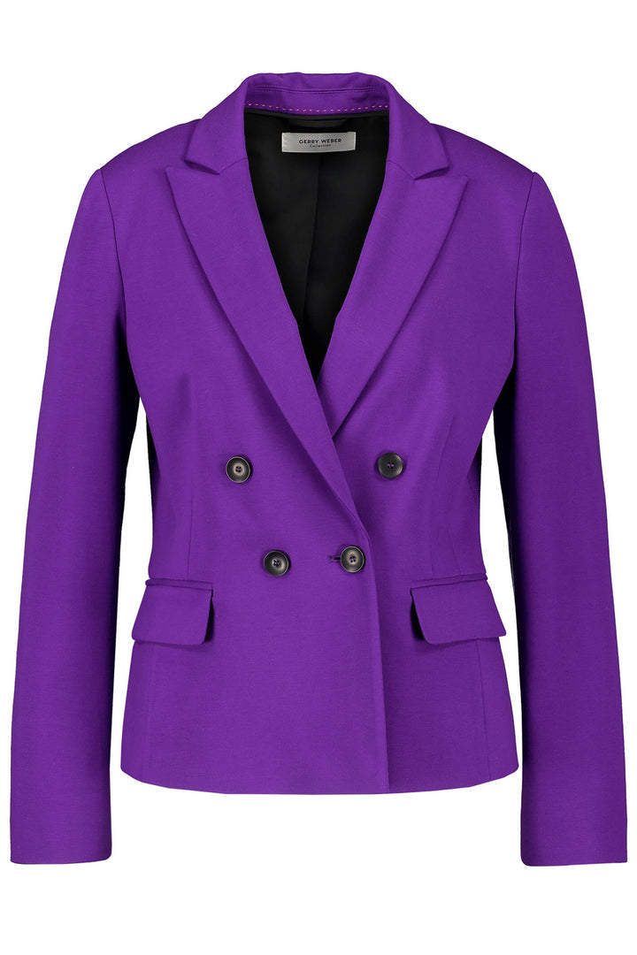 Gerry Weber 230057 Dark Violet Blazer Jacket - Experience Boutique