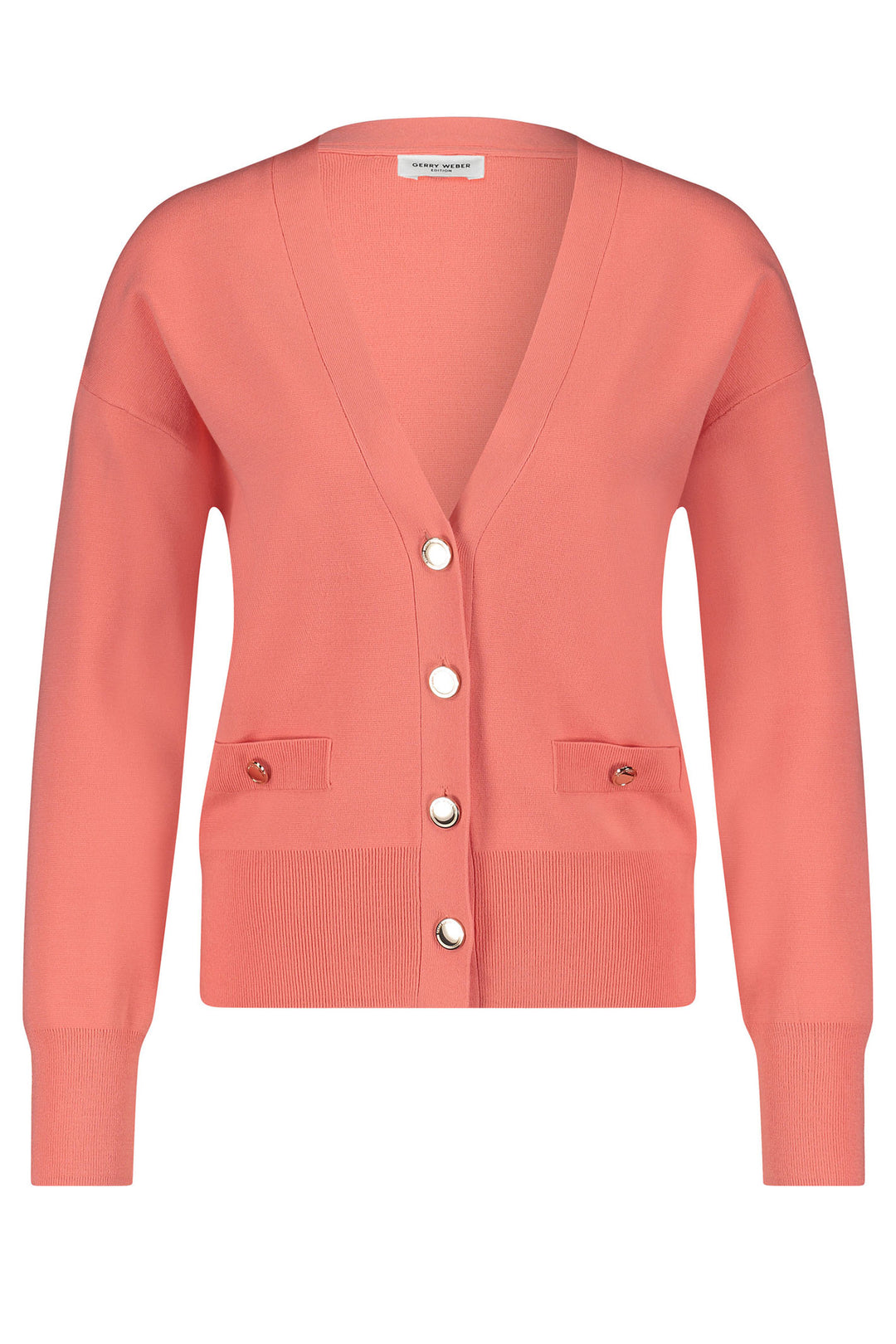 Gerry Weber 230202 30873 Neon Rose Knitted Cardigan Jacket - Experience Boutique