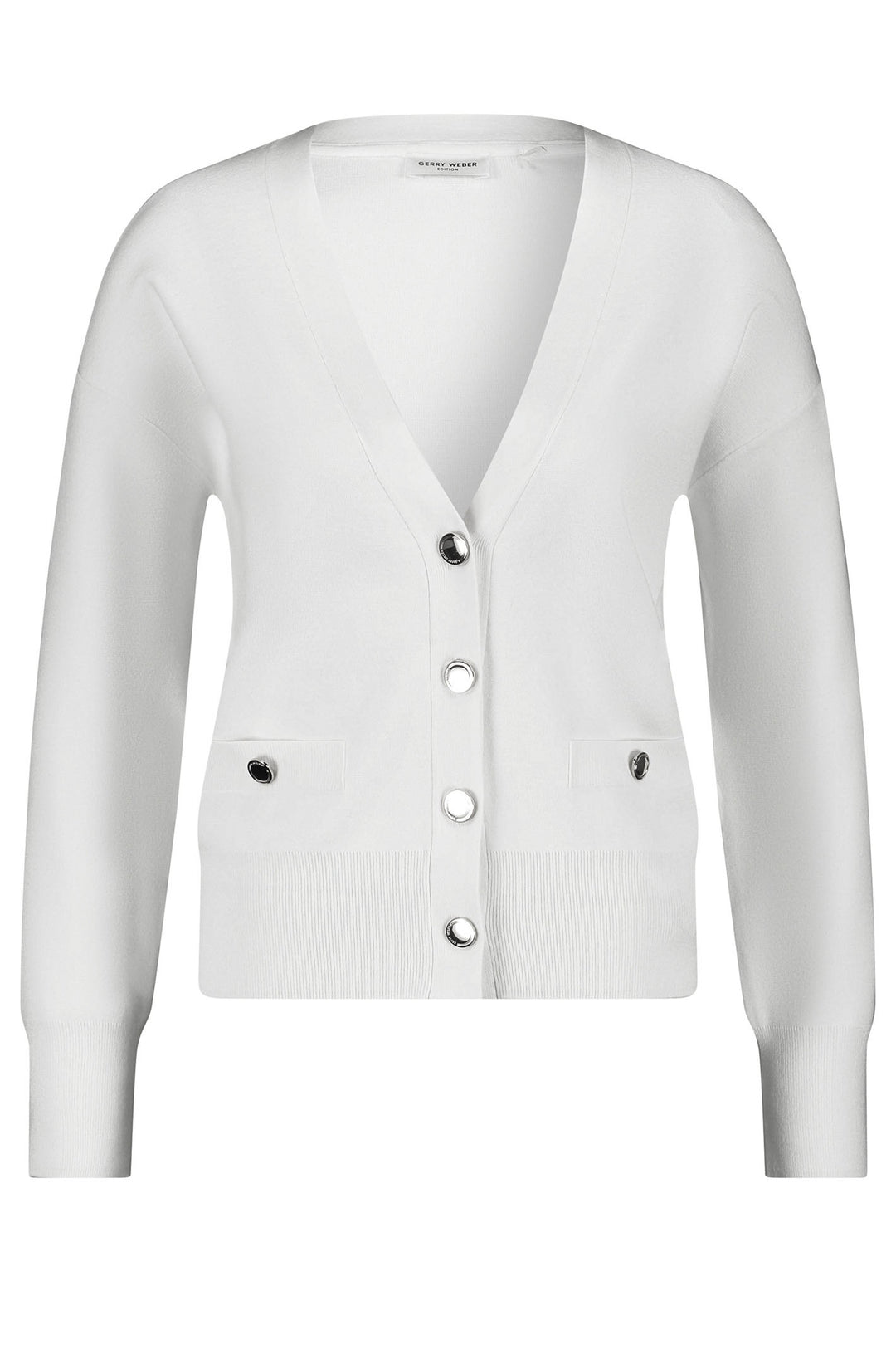 Gerry Weber 230202 99700 Off White Knitted Cardigan Jacket - Experience Boutique