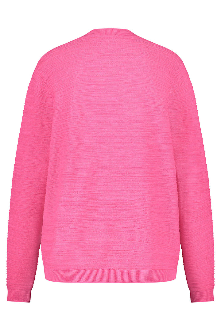 Gerry Weber 230217 Solar Pink Linen Blend Cardigan - Experience Boutique