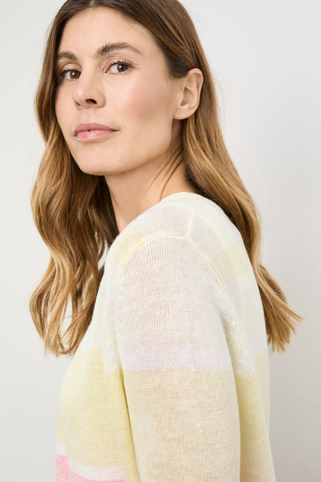 Gerry Weber 230223 Muti-Coloured Stripe Cardigan