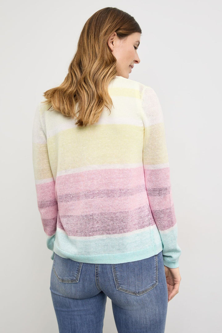 Gerry Weber 230223 Muti-Coloured Stripe Cardigan
