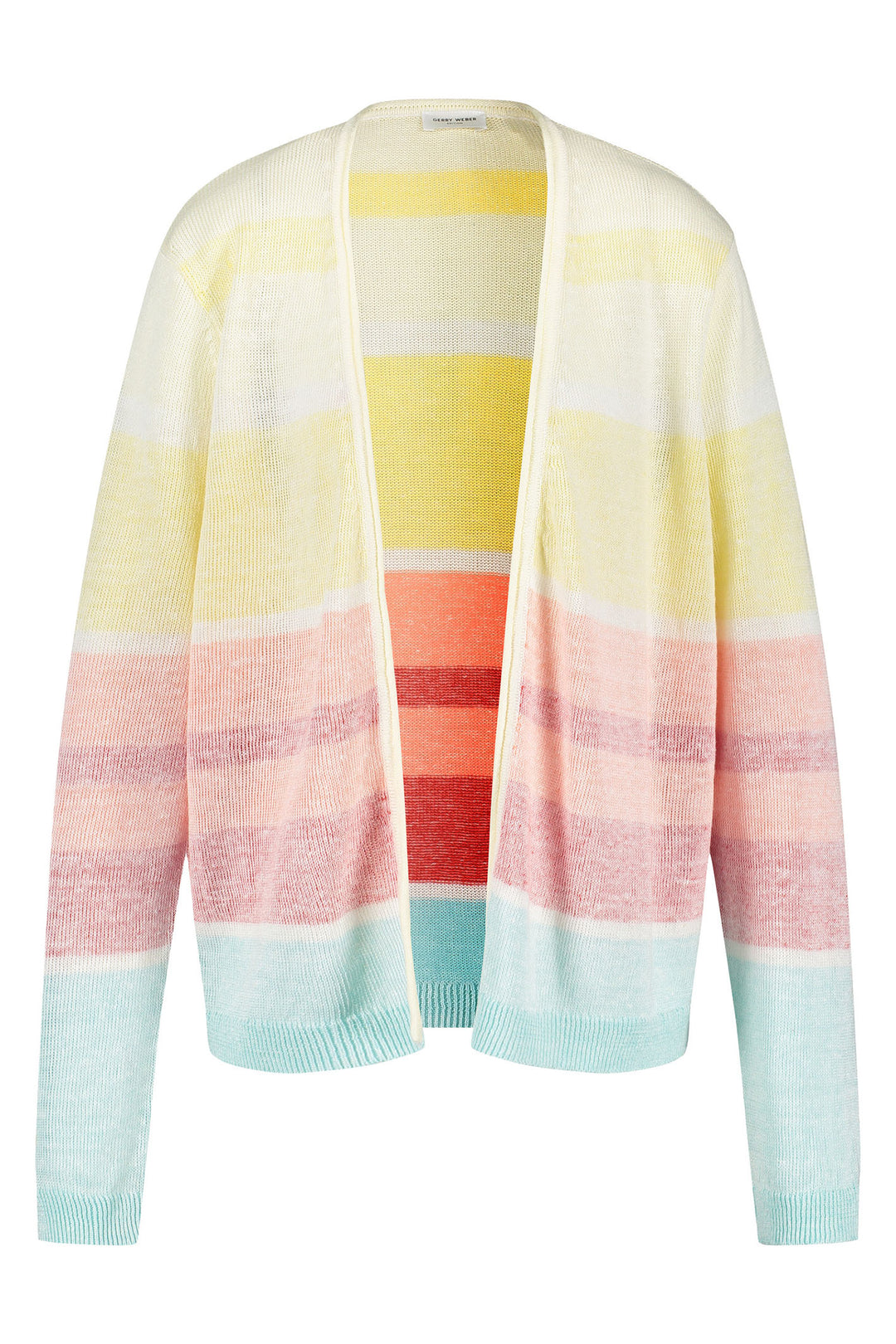 Gerry Weber 230223 Muti-Coloured Stripe Cardigan - Experience Boutique