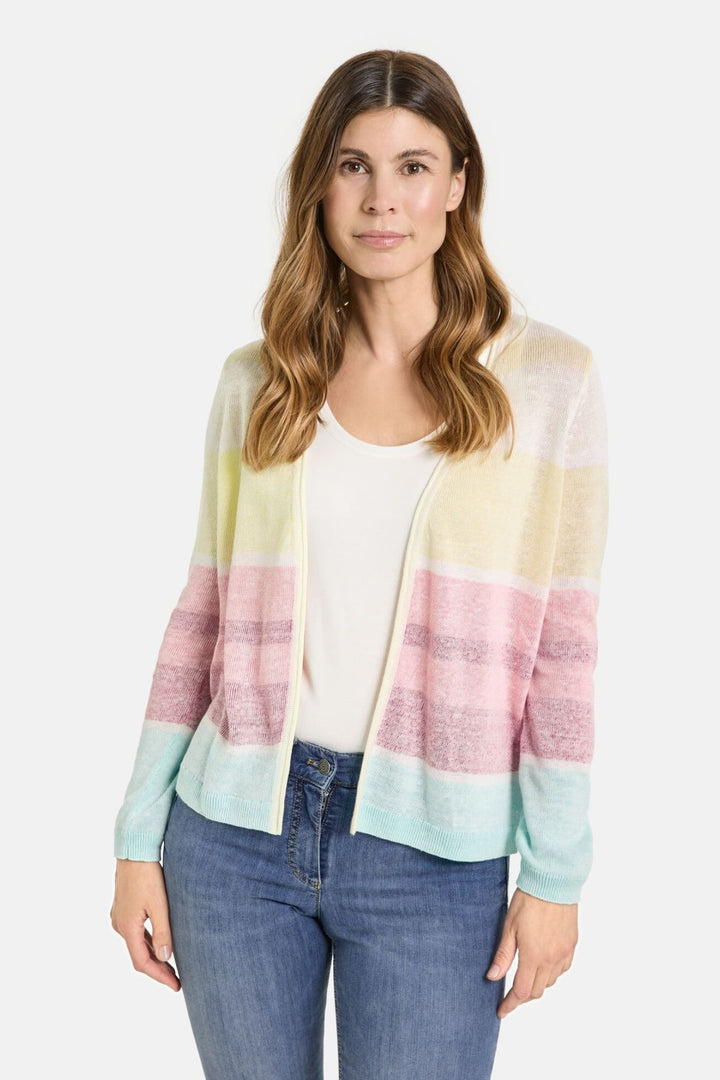 Gerry Weber 230223 Muti-Coloured Stripe Cardigan