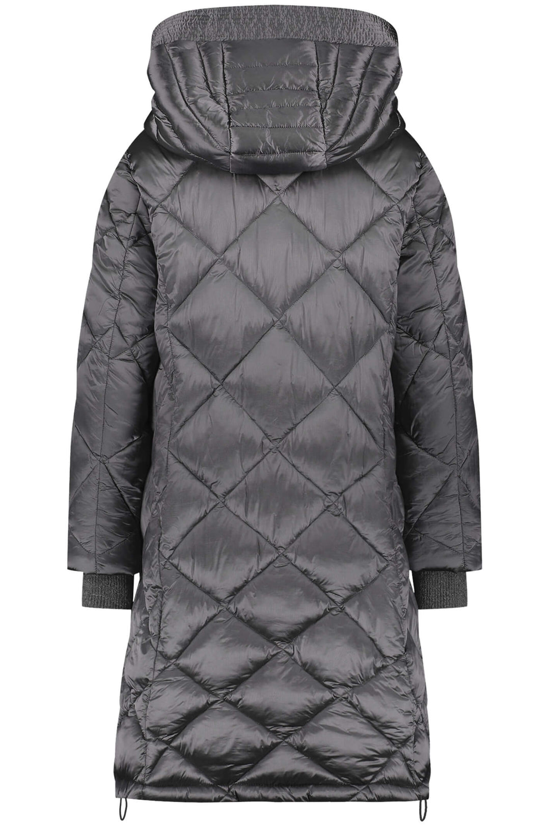 Gerry Weber 250240 Anthracite Diamond Quilt Padded Coat - Experience Boutique