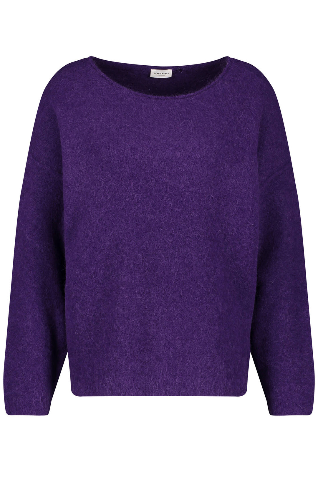 Gerry Weber 271045 Dark Violet Wool Blend Knitted Jumper - Experience Boutique