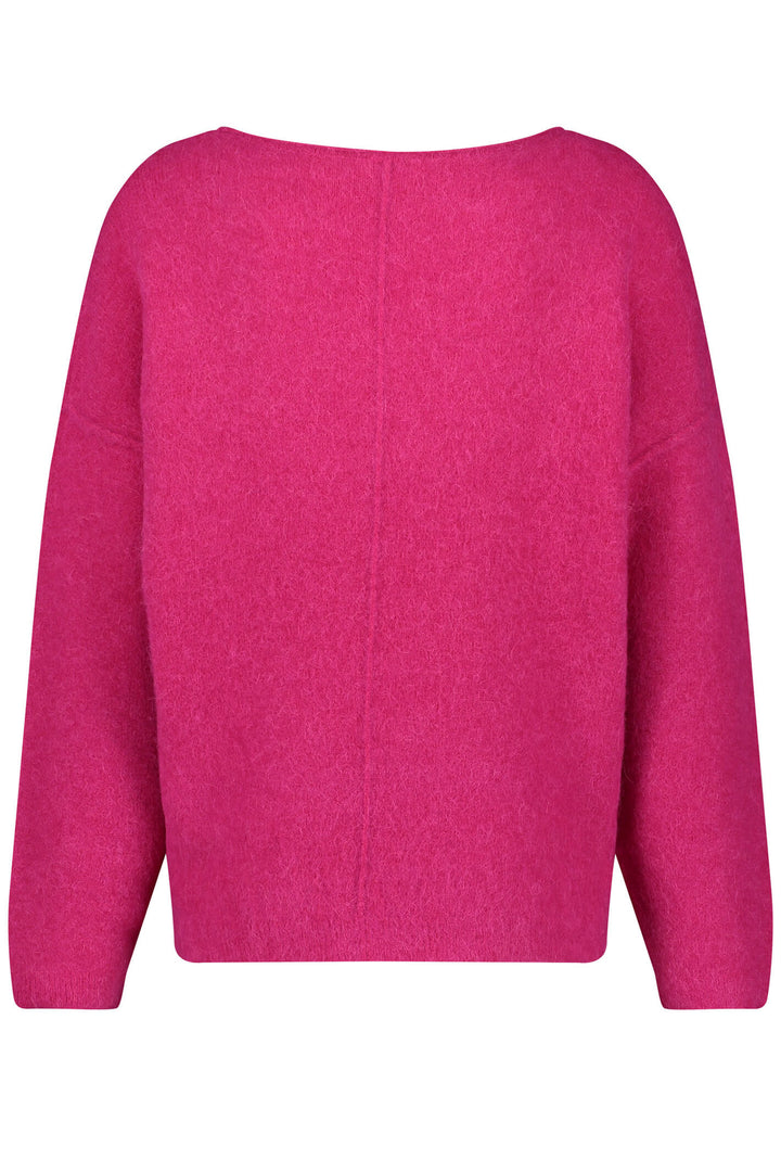 Gerry Weber 271045 Pink Dragon Fruit Wool Blend Knitted Jumper - Experience Boutique