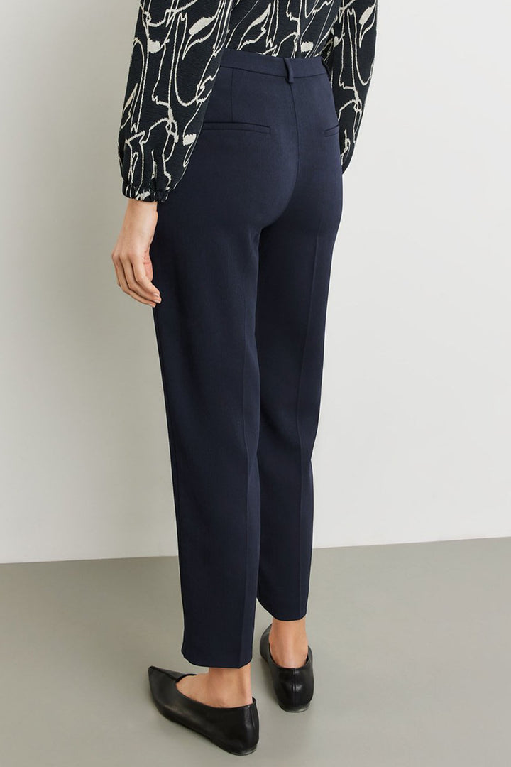 Gerry Weber 320008 31250 Navy Straight Fit Trousers - Experience Boutique