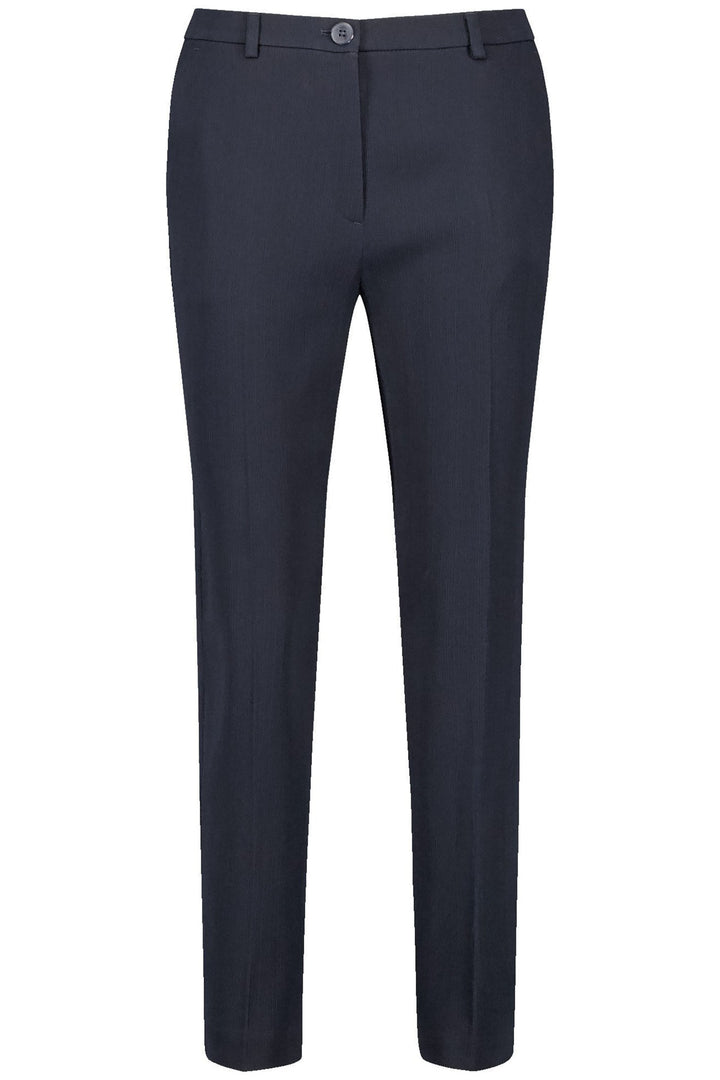 Gerry Weber 320008 31250 Navy Straight Fit Trousers - Experience Boutique