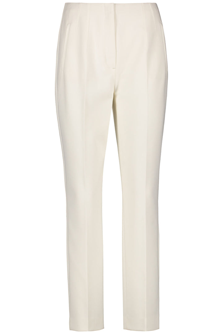 Gerry Weber 320014 Whisper White Straight Leg Trousers - Experience Boutique