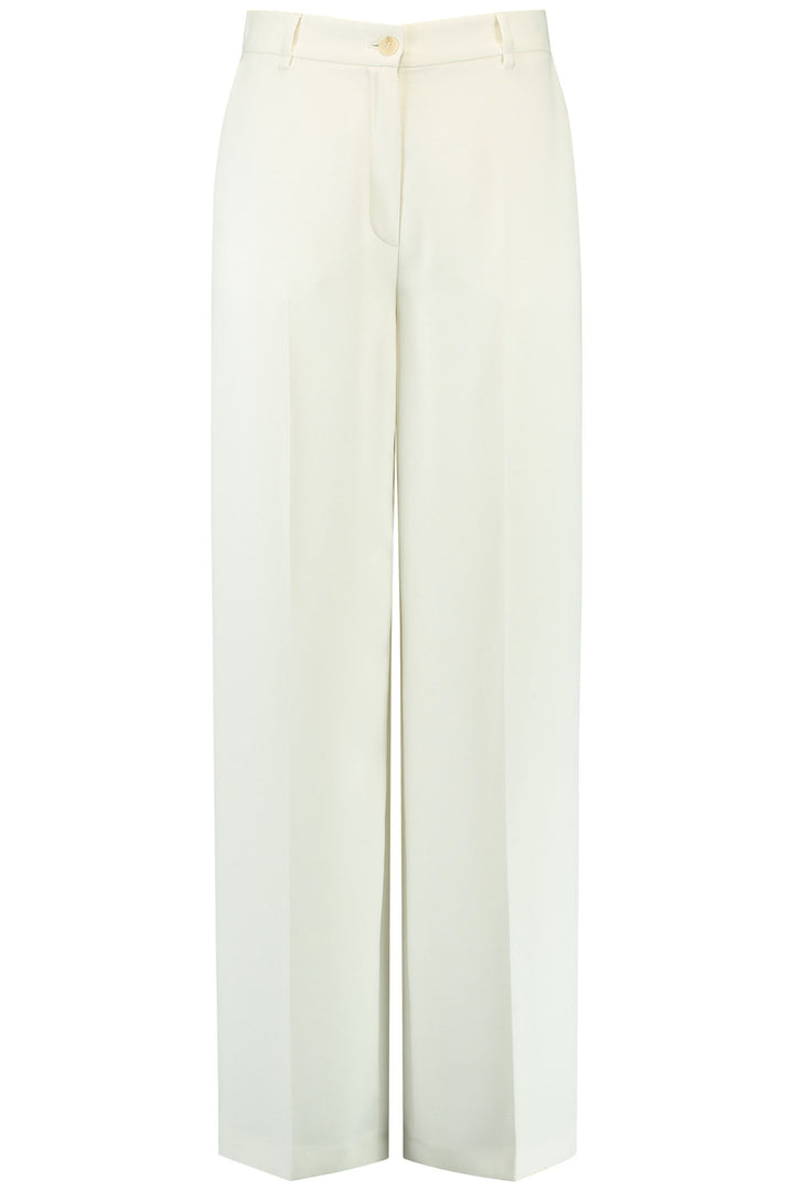 Gerry Weber 320025 Off White Wide Leg Trousers - Experience Boutique