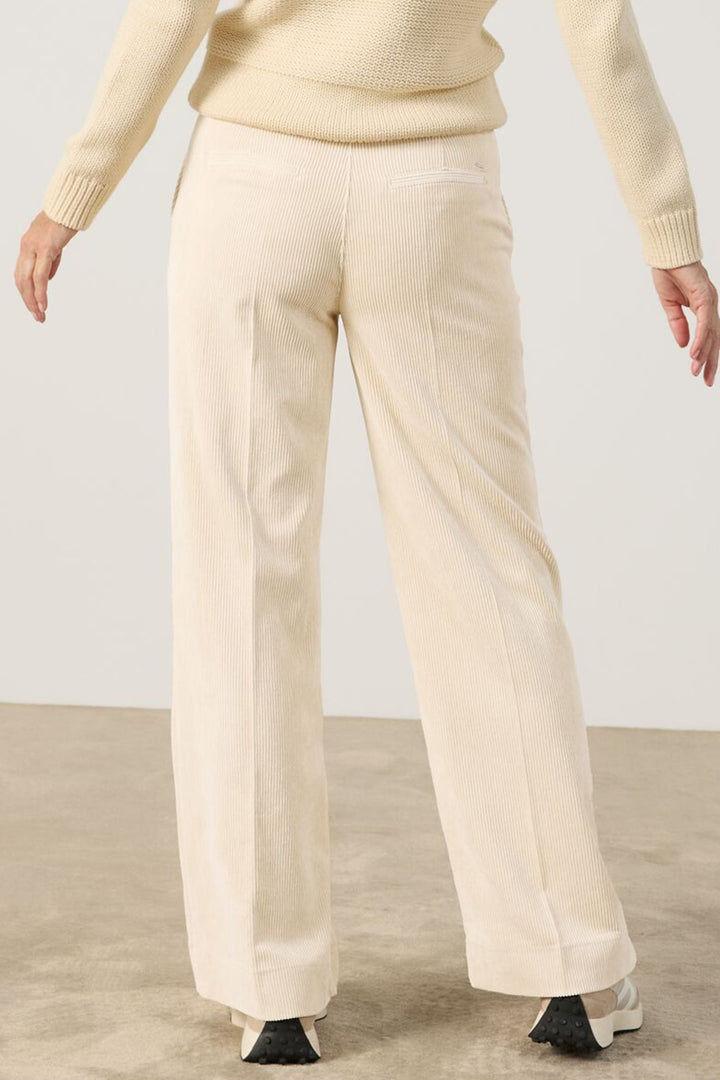 Gerry Weber 322021 MIRJA Cream Wide Leg Trousers - Experience Boutique