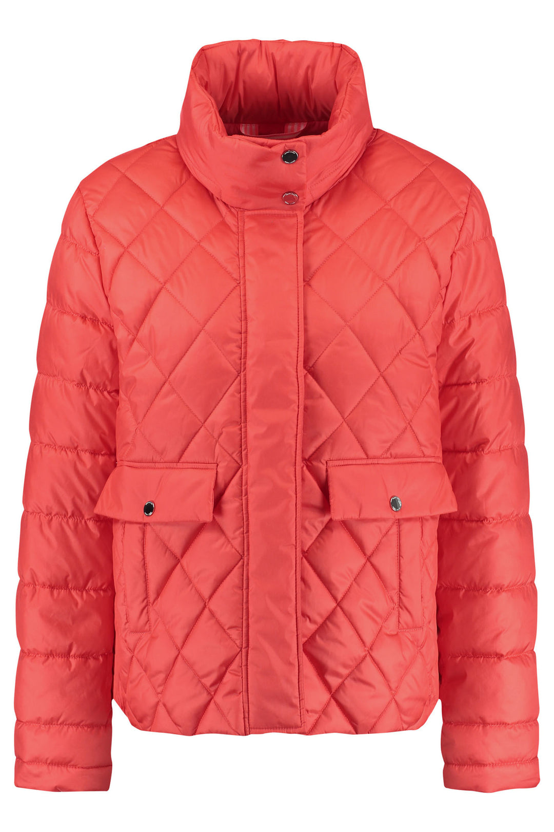 Gerry Weber 350200 Hibiscus Diamond Quilt Padded Coat - Experience Boutique