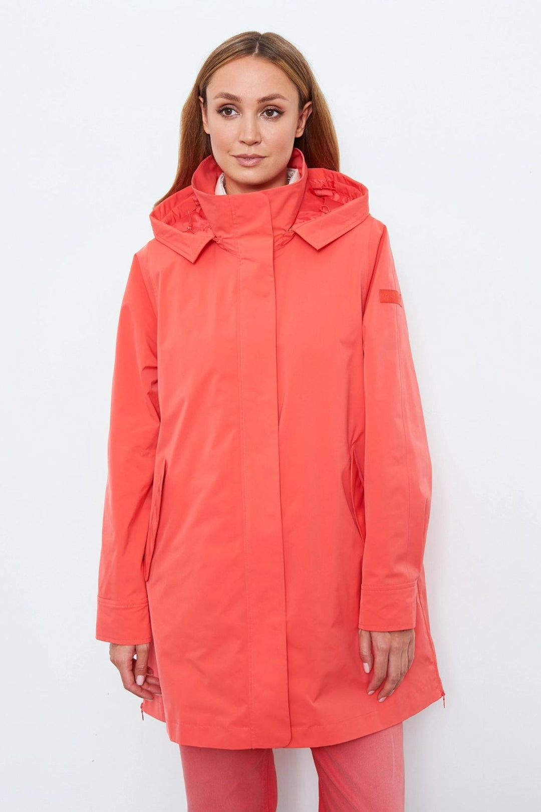 Gerry Weber 350203 60394 Hibiscus Orange Waterproof Rain Coat ...
