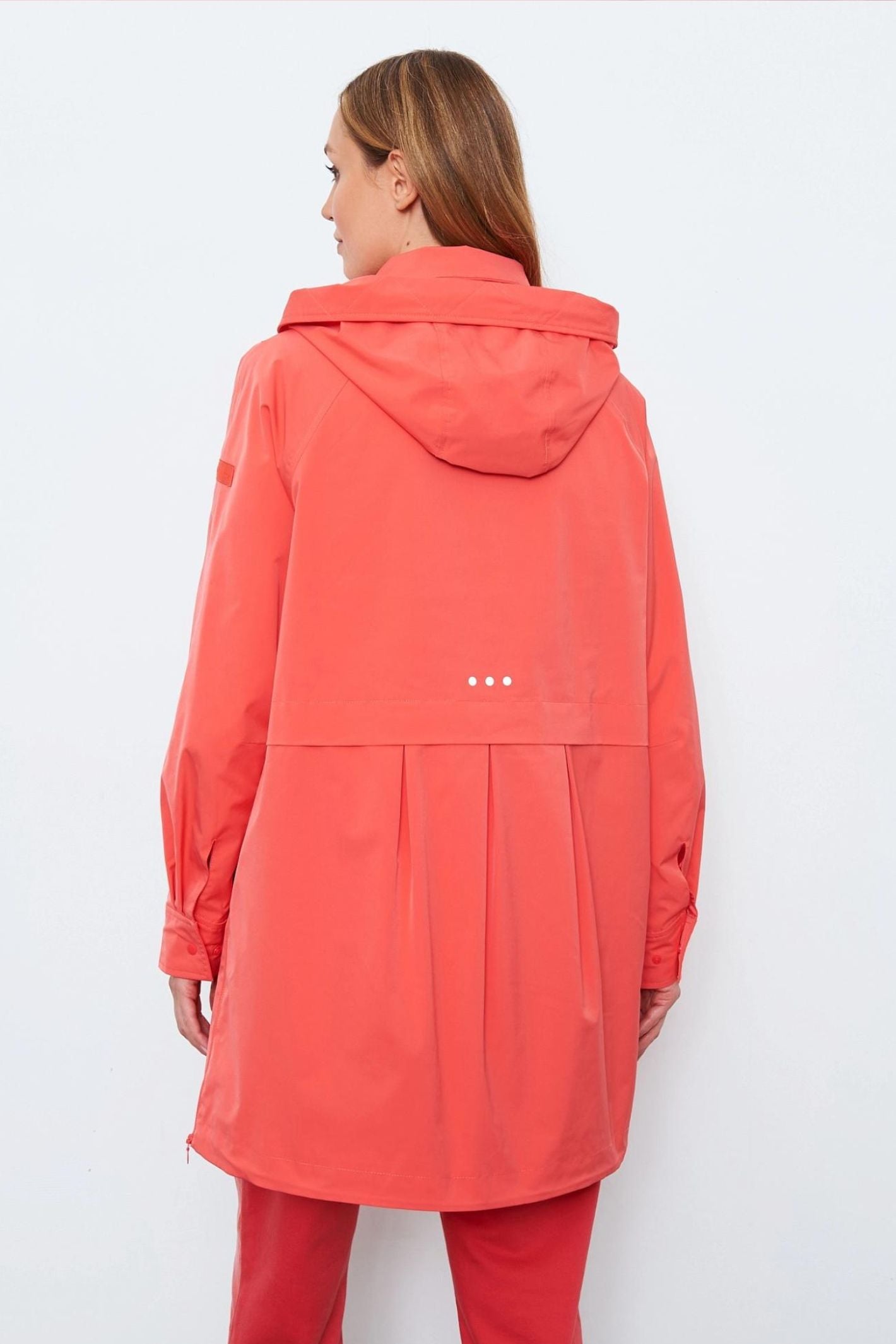 Gerry Weber 350203 60394 Hibiscus Orange Waterproof Rain Coat