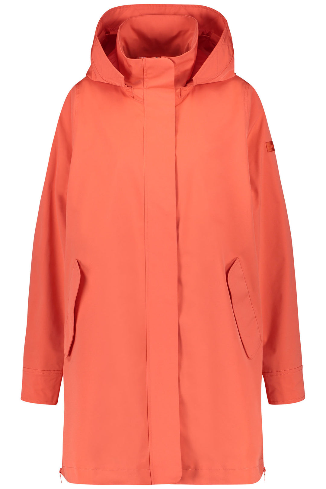 Gerry Weber 350203 60394 Hibiscus Orange Waterproof Rain Coat - Experience Boutique