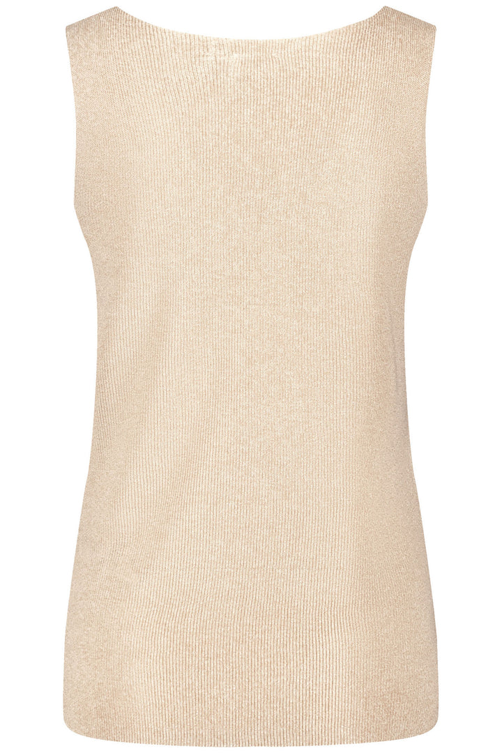 Gerry Weber 371031 Oatmeal Knitted Vest Top - Experience Boutique