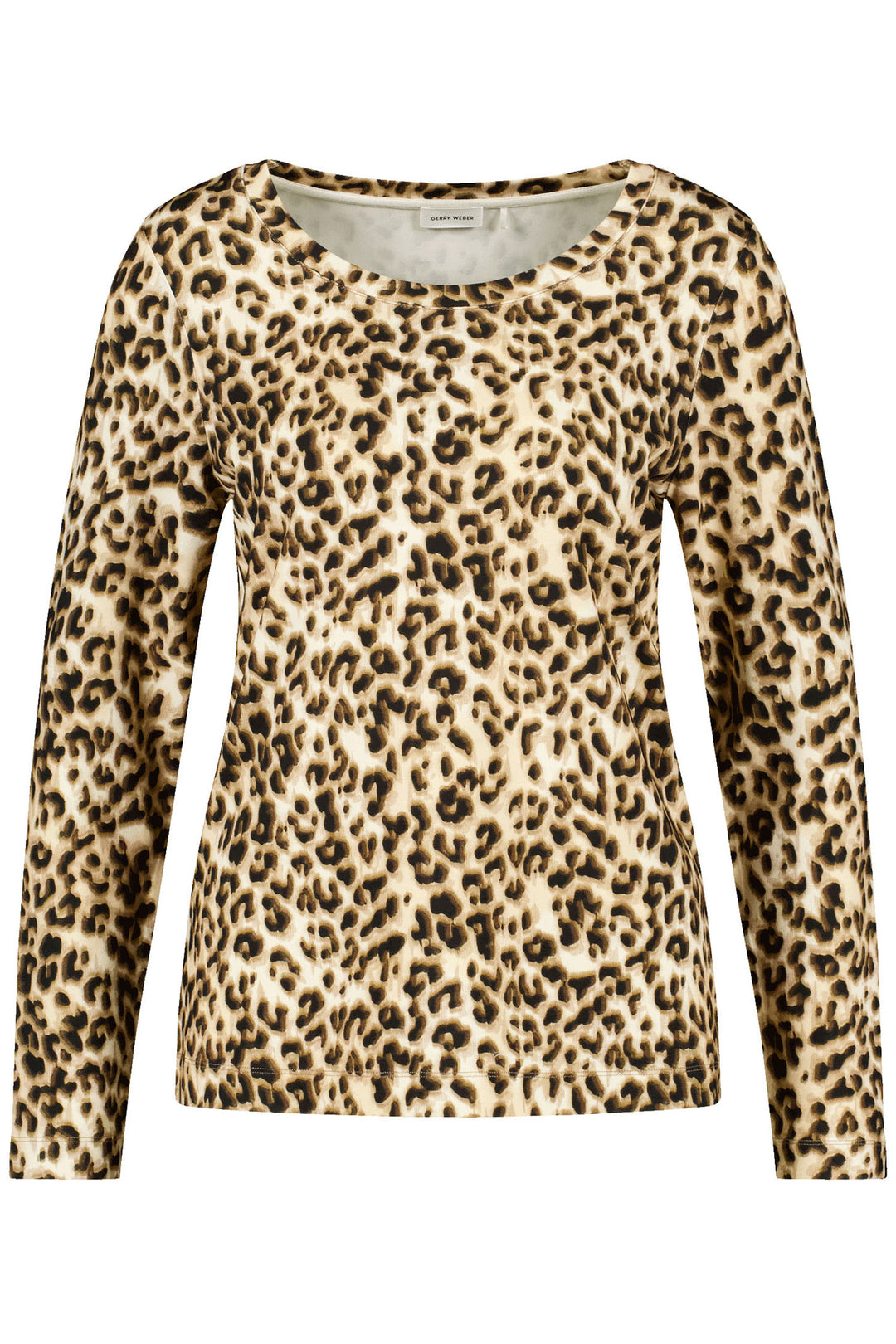 Gerry Weber 470215 Caramel Leopard Print Top - Experience Boutique