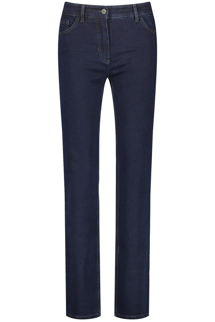Gerry Weber 92307 Dark Blue Denim Straight Leg Jeans Regular - Experience Boutique