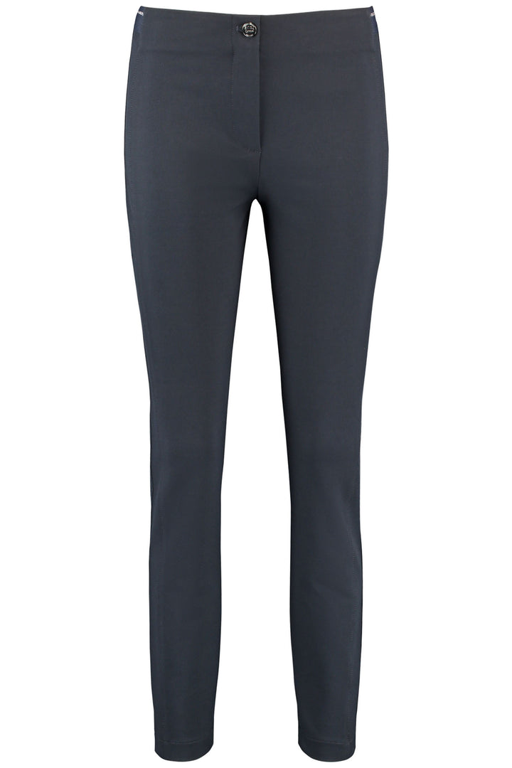 Gerry Weber 925039 Navy Slim Fit Trousers - Experience Boutique