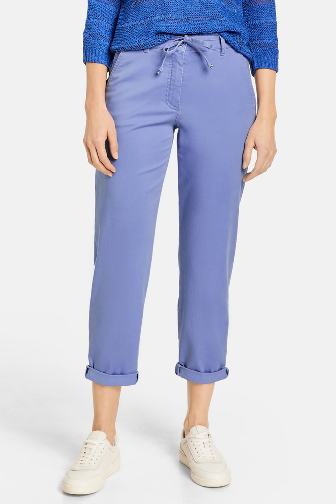 Gerry Weber 925045 Wave Blue Kessy Chino Trousers - Experience Boutique