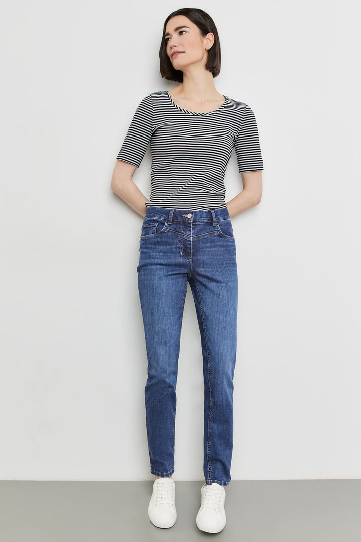 Gerry Weber 925061 Blue Denim Perfect4Ever Slim Leg Jeans Regular - Experience Boutique